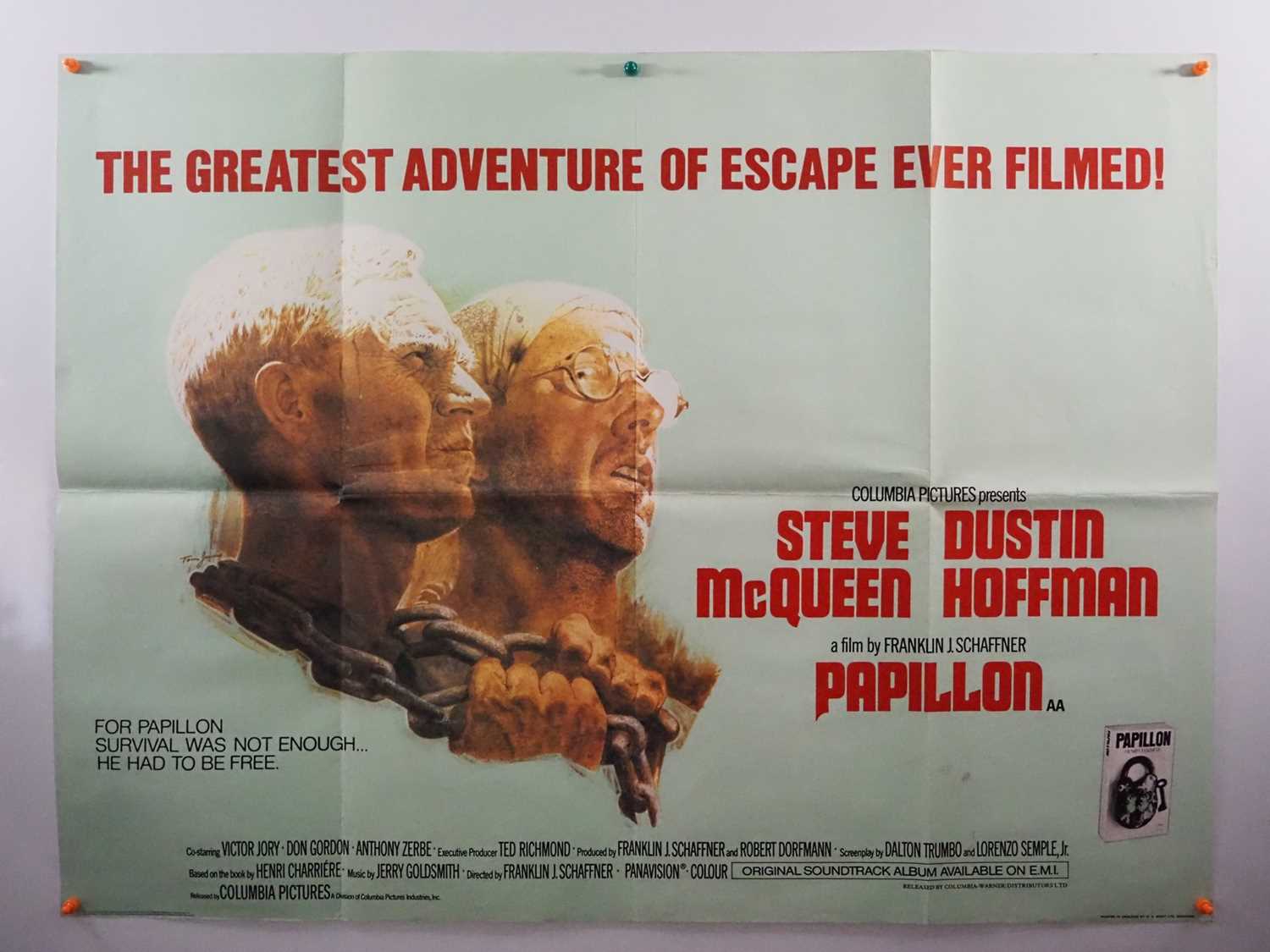 Lot 169 - PAPILLON (1973) Steve McQueen and Dustin...