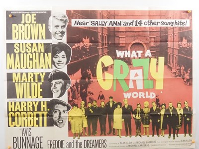 Lot 176 - WHAT A CRAZY WORLD (1963) - UK Quad film...