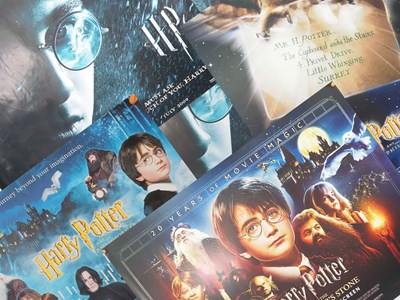 Lot 179 - HARRY POTTER - A double sided HARRY POTTER AND...