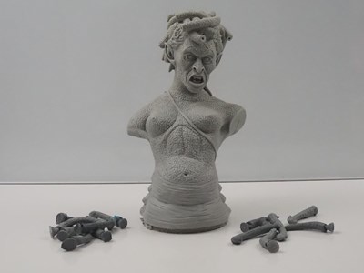 Lot 187 - DARREN RIX - MEDUSA - A hand made unfinished...