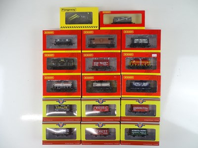 Lot 537 - A mixed group of wagons by HORNBY, OXFORD RAIL...