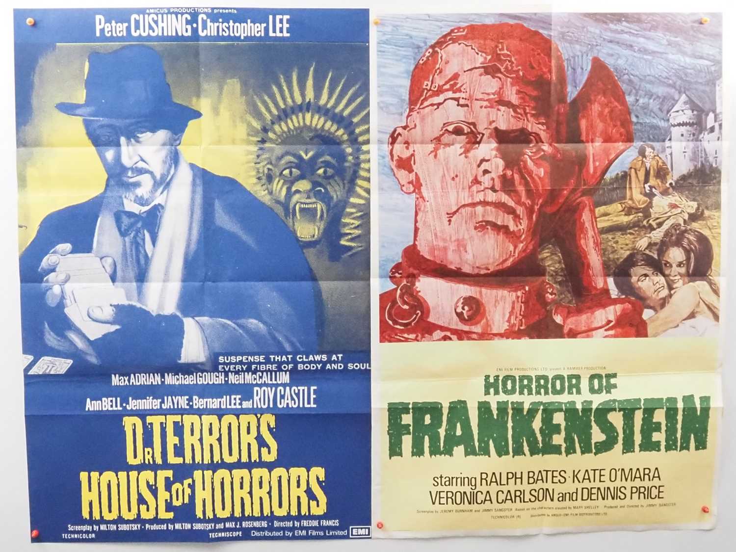 Lot 190 - HORROR OF FRANKENSTEIN (1970) and DR TERROR'S...