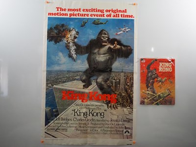 Lot 193 - KING KONG (1976) one sheet movie poster...