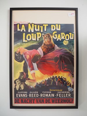 Lot 194 - LA NUIT DU LOUP GAROU (1961) Belgian Affiche...