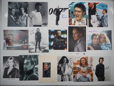 Lot 205 - A selection of JAMES BOND related autographs...