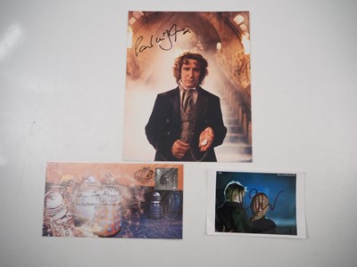 Lot 230 - A group of DOCTOR WHO autographs comprising...
