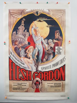 Lot 241 - FLESH GORDON (1974) - US one sheet - wacky,...