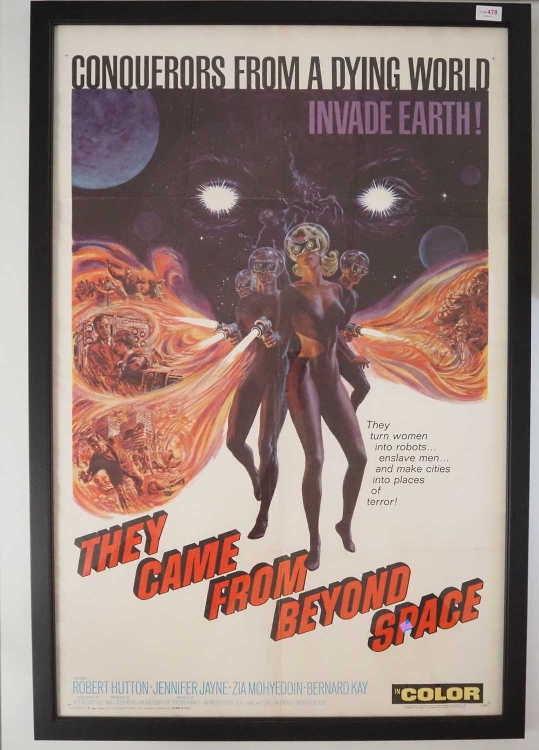 Lot 253 - THEY CAME FROM BEYOND SPACE (1967) One sheet...