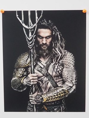 Lot 290 - JASON MAMOA - AQUAMAN (2018) signed colour...