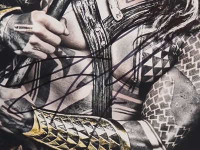 Lot 290 - JASON MAMOA - AQUAMAN (2018) signed colour...