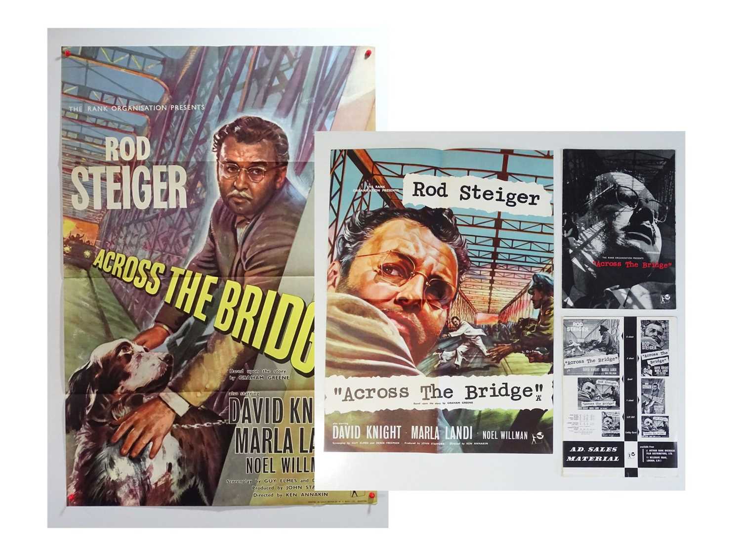 Lot 302 - ACROSS THE BRIDGE (1957) - A group of items...