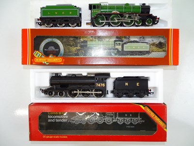 Lot 549 - A pair of HORNBY OO Gauge LNER steam...