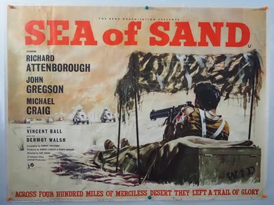 Lot 307 - SEA OF SAND (1958) Guy Green's WWII military...