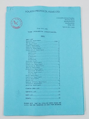 Lot 360 - THE FOURTH PROTOCOL (1987) - A group of...