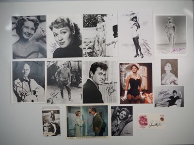 Lot 368 - A group of movie related autographs to include...