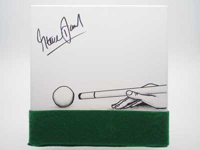 Lot 379 - Steve Davis OBE signed canvas with artwork...