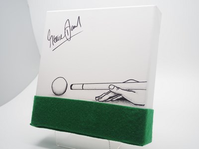 Lot 379 - Steve Davis OBE signed canvas with artwork...