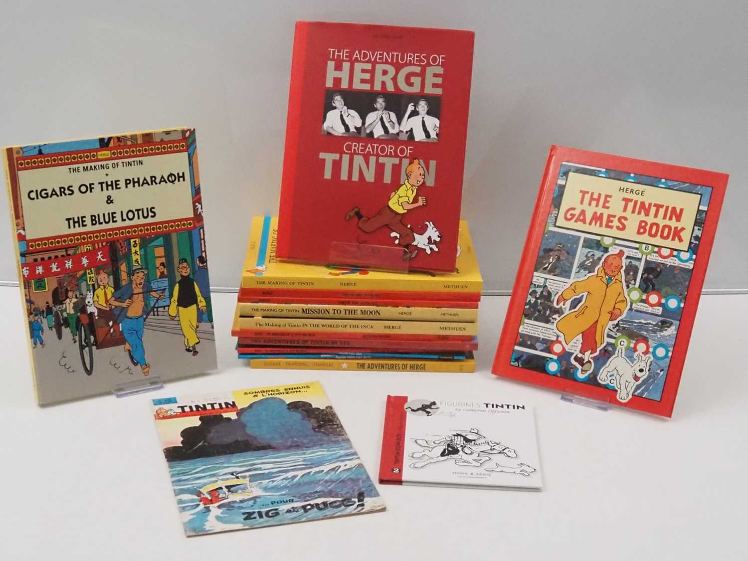 Lot 38 - A mixed group of TINTIN / HERGE related books...