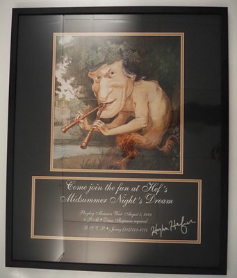 Lot 380 - HUGH HEFFNER - A framed and glazed Playboy...