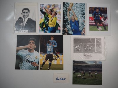 Lot 391 - A group of football related autographs to...