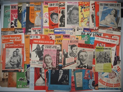 Lot 474 - A collection of 70+ pieces of sheet music from...