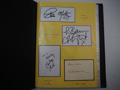 Lot 477 - A folder containing 69 hand-signed autographs...