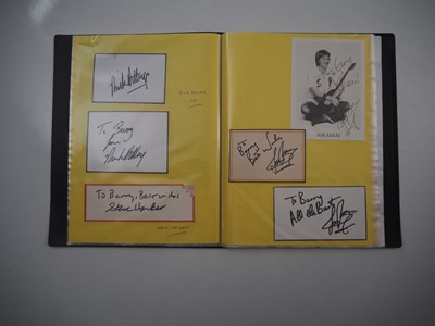 Lot 477 - A folder containing 69 hand-signed autographs...