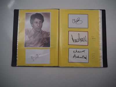 Lot 477 - A folder containing 69 hand-signed autographs...
