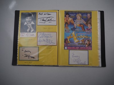 Lot 477 - A folder containing 69 hand-signed autographs...