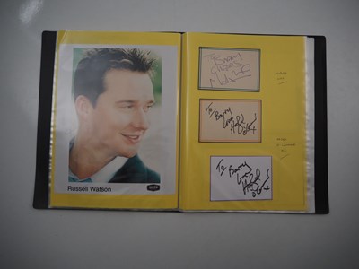 Lot 477 - A folder containing 69 hand-signed autographs...