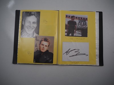 Lot 477 - A folder containing 69 hand-signed autographs...
