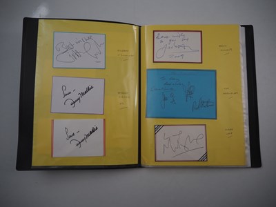 Lot 477 - A folder containing 69 hand-signed autographs...