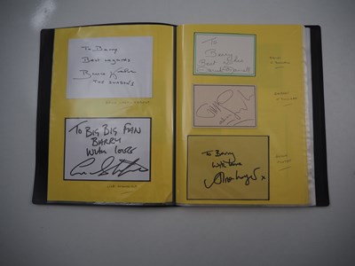 Lot 477 - A folder containing 69 hand-signed autographs...