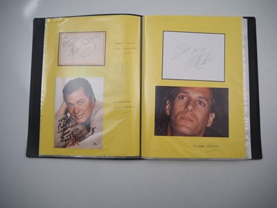 Lot 477 - A folder containing 69 hand-signed autographs...