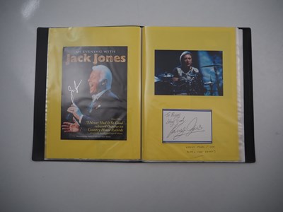 Lot 477 - A folder containing 69 hand-signed autographs...