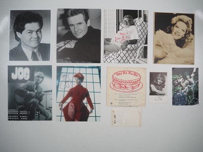 Lot 492 - A quantity of music related autographs to...