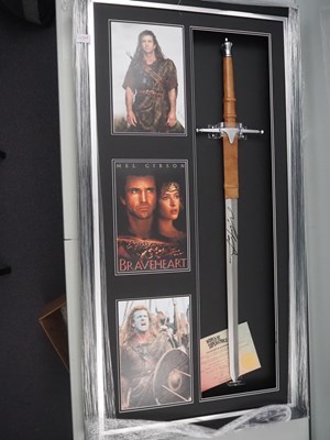 Lot 5 - BRAVEHEART - A reproduction sword signed to...