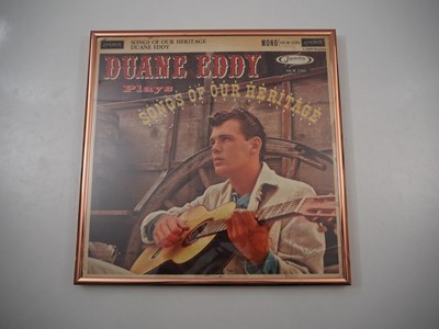 Lot 503 - DUANE EDDY - A framed 12” LP cover for “Duane...