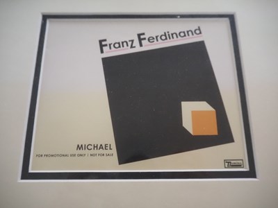 Lot 509 - FRANZ FERDINAND 'Michael' (2004) framed and...