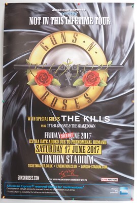 Lot 511 - GUNS N ROSES JUNE 2017 - 60" x 40" concert...