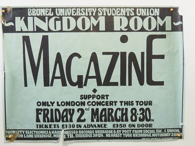 Lot 520 - MAGAZINE (1979) A UK Quad concert poster for...