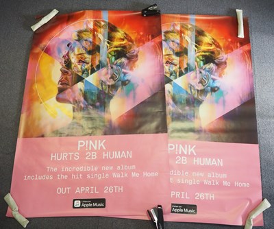 Lot 528 - P!NK - HURTS 2 B HUMAN (2019) - A pair of 60"...