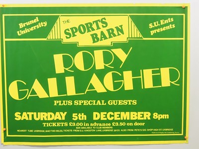 Lot 532 - RORY GALLAGHER (1981) - A UK Quad concert...