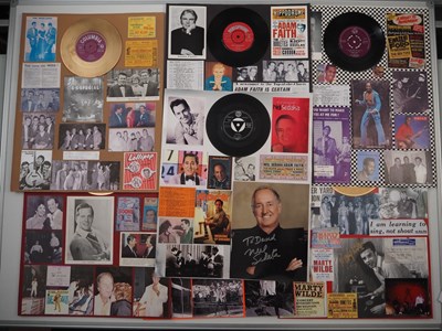 Lot 533 - Seven fan-compiled memorabilia displays each...