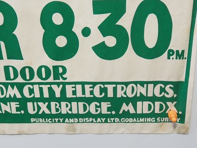 Lot 538 - THE ADVERTS (1978) - A UK Quad concert poster...