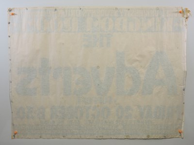 Lot 538 - THE ADVERTS (1978) - A UK Quad concert poster...