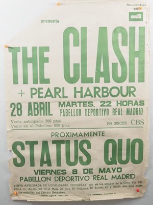 Lot 545 - THE CLASH – An original concert poster for...