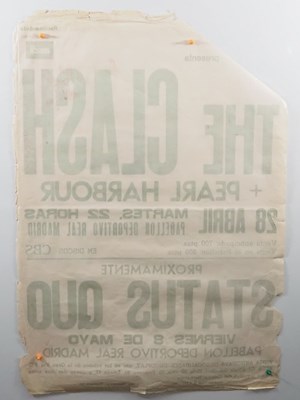 Lot 545 - THE CLASH – An original concert poster for...