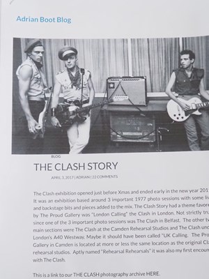 Lot 547 - THE CLASH (1977) An original Adrian Boot...
