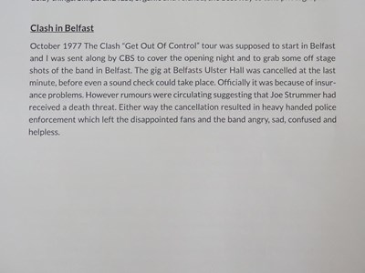 Lot 547 - THE CLASH (1977) An original Adrian Boot...